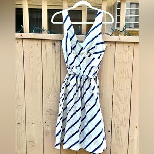 Blue & white striped Tracy Reese dress